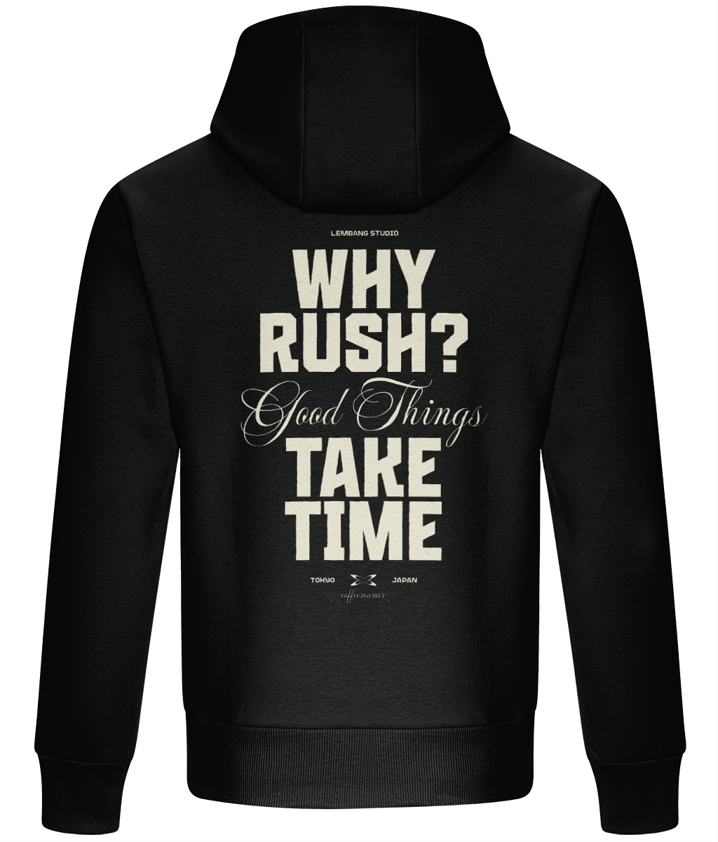 Oversized Boxy Hoodie - Why Rushy?