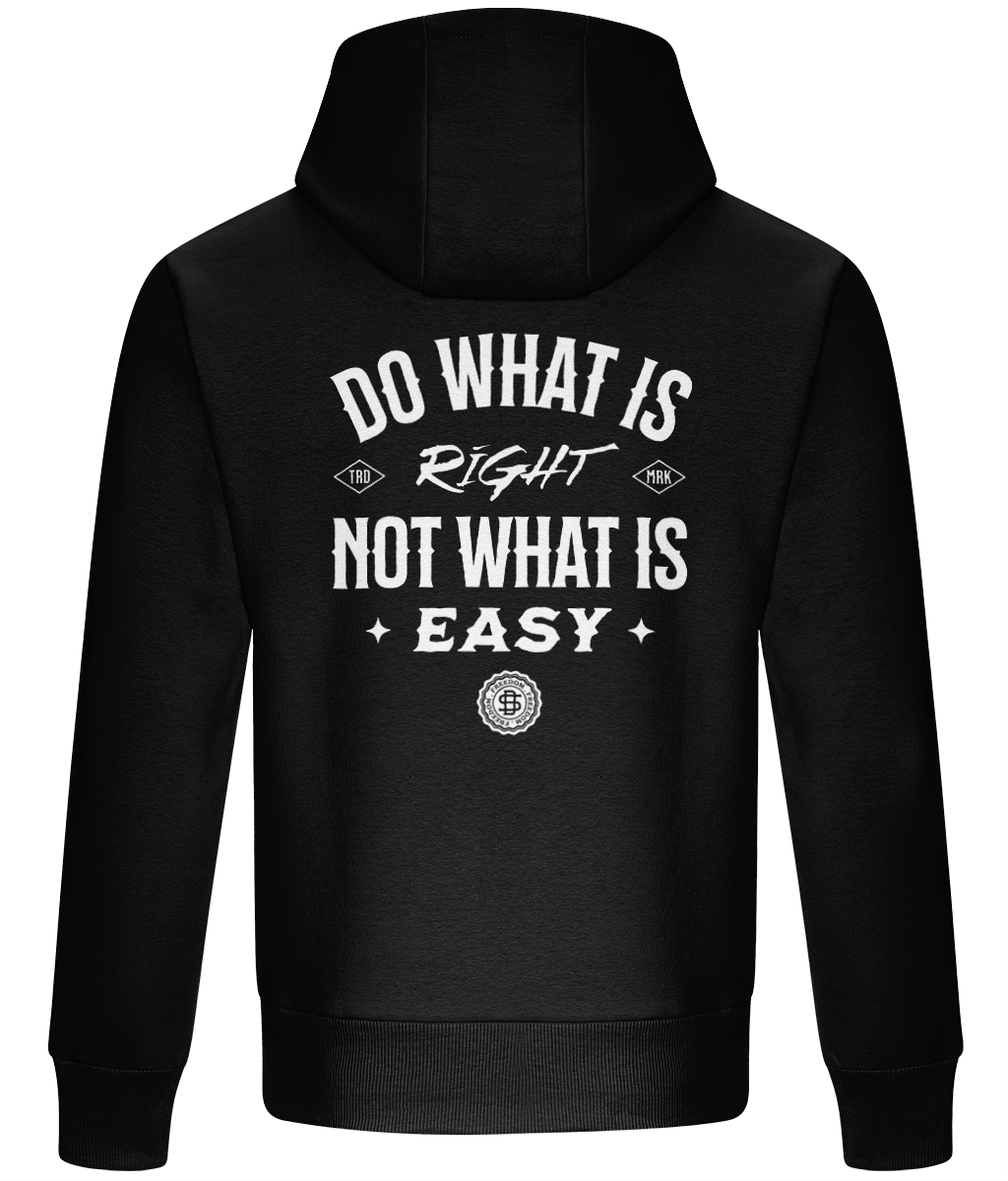 Oversized Boxy Hoodie - Do what is not what is easy