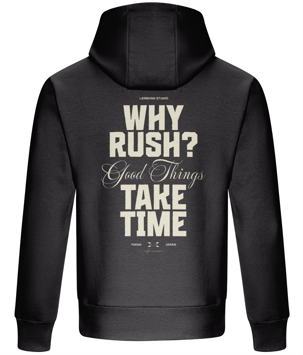 Oversized Boxy Hoodie - Why Rushy?