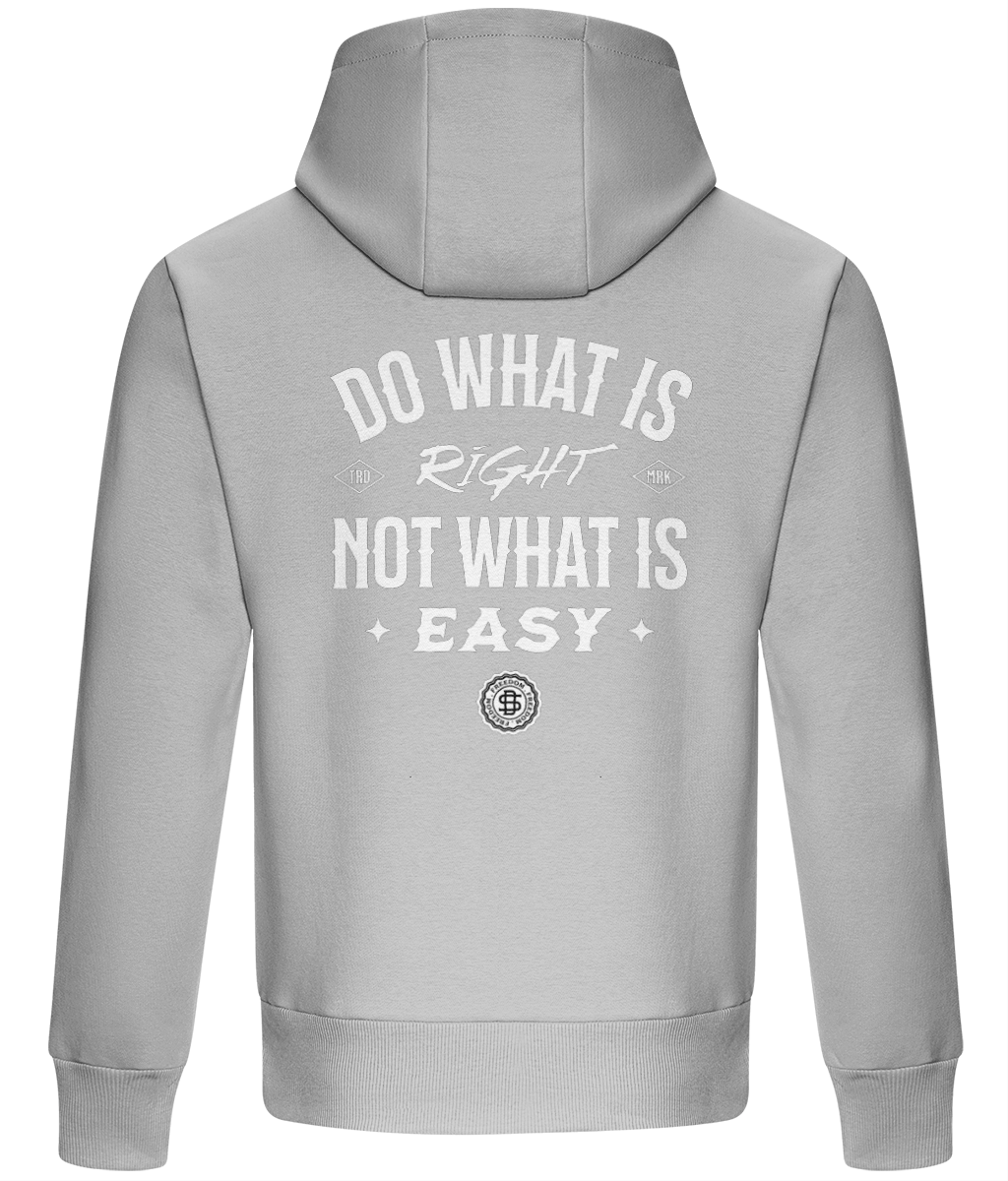 Oversized Boxy Hoodie - Do what is not what is easy