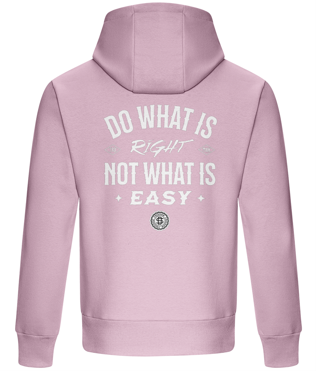 Oversized Boxy Hoodie - Do what is not what is easy