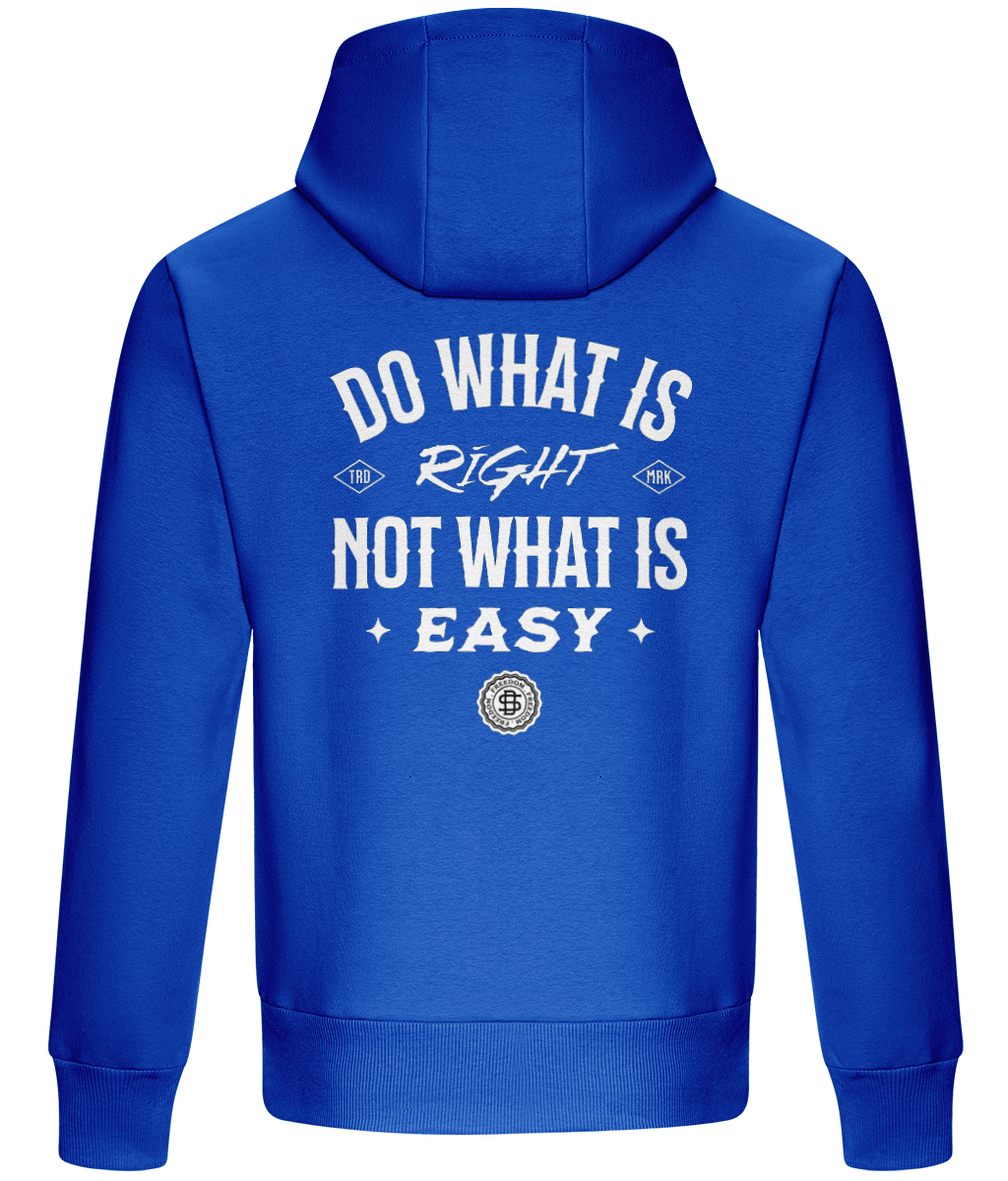Oversized Boxy Hoodie - Do what is not what is easy
