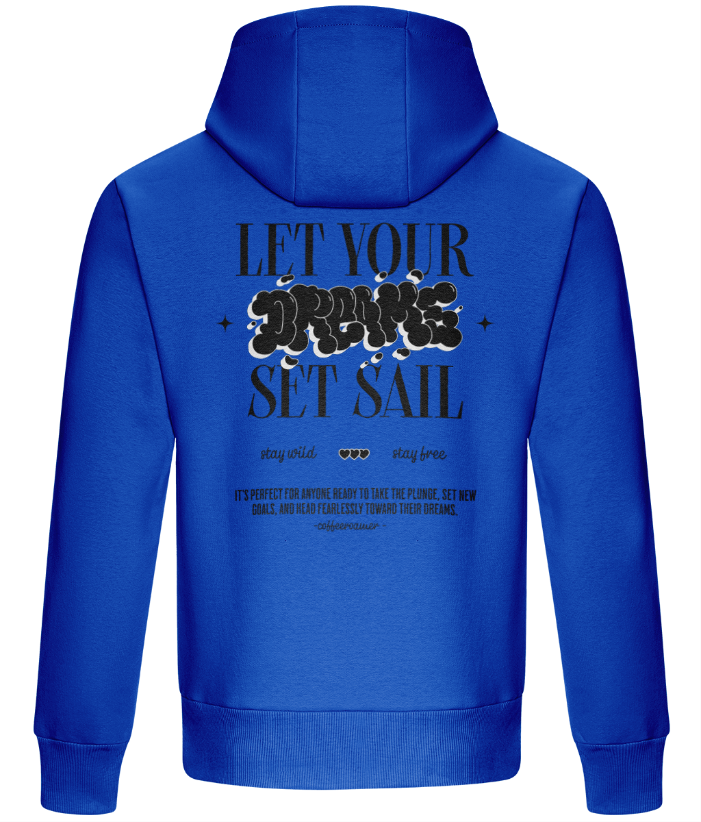 Oversized Boxy Hoodie - Let your dream set sail
