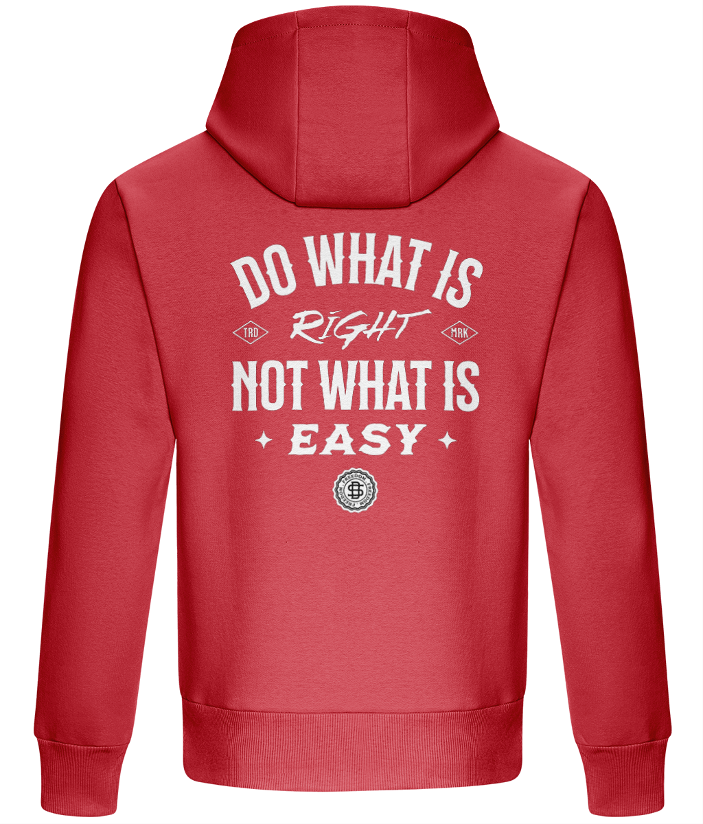 Oversized Boxy Hoodie - Do what is not what is easy