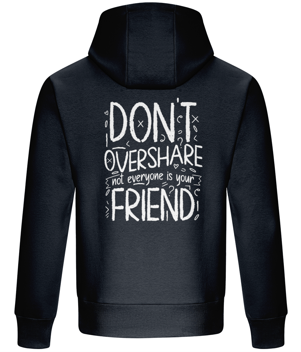 Oversized Boxy Hoodie - Don't Overshare