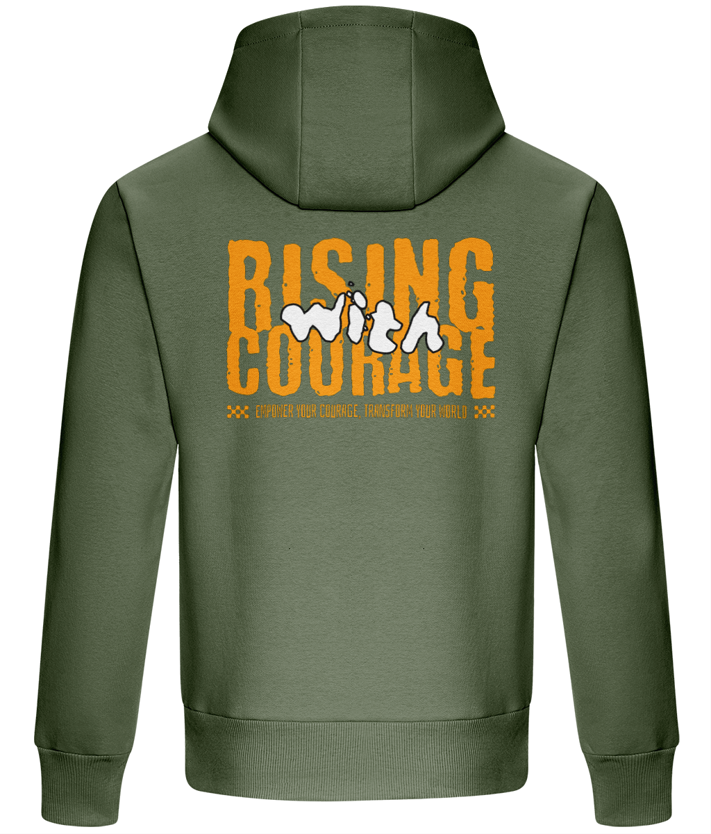 Oversized Boxy Hoodie - Rising With Courage