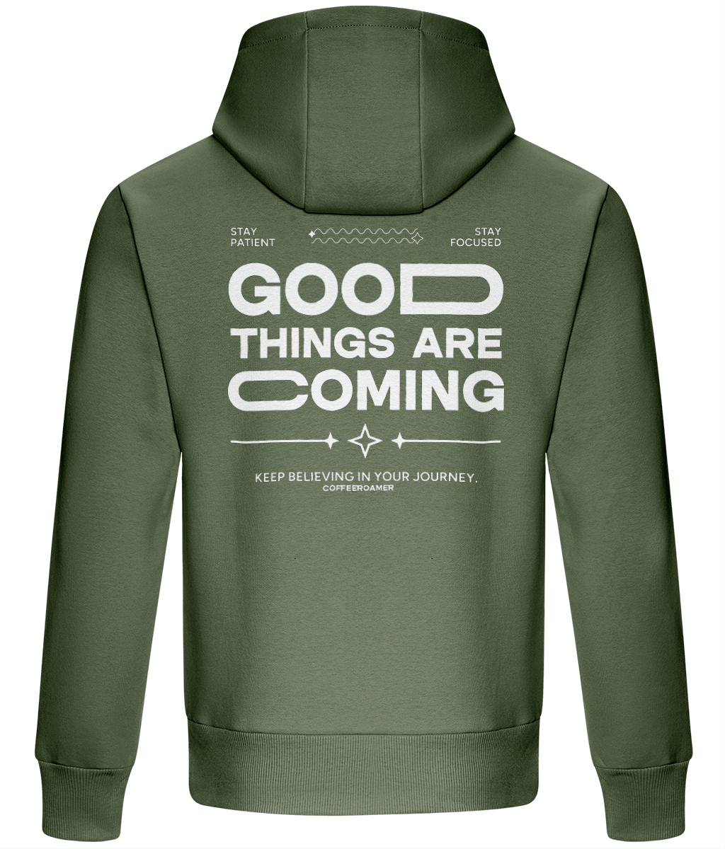 Oversized Boxy Hoodie - Good Things are Comming