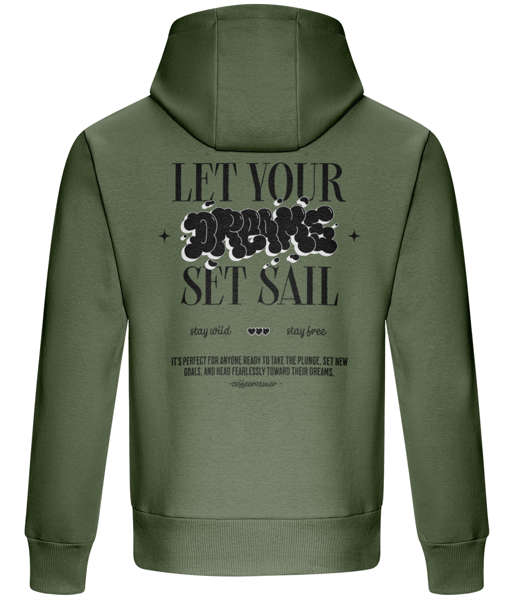 Oversized Boxy Hoodie - Let your dream set sail