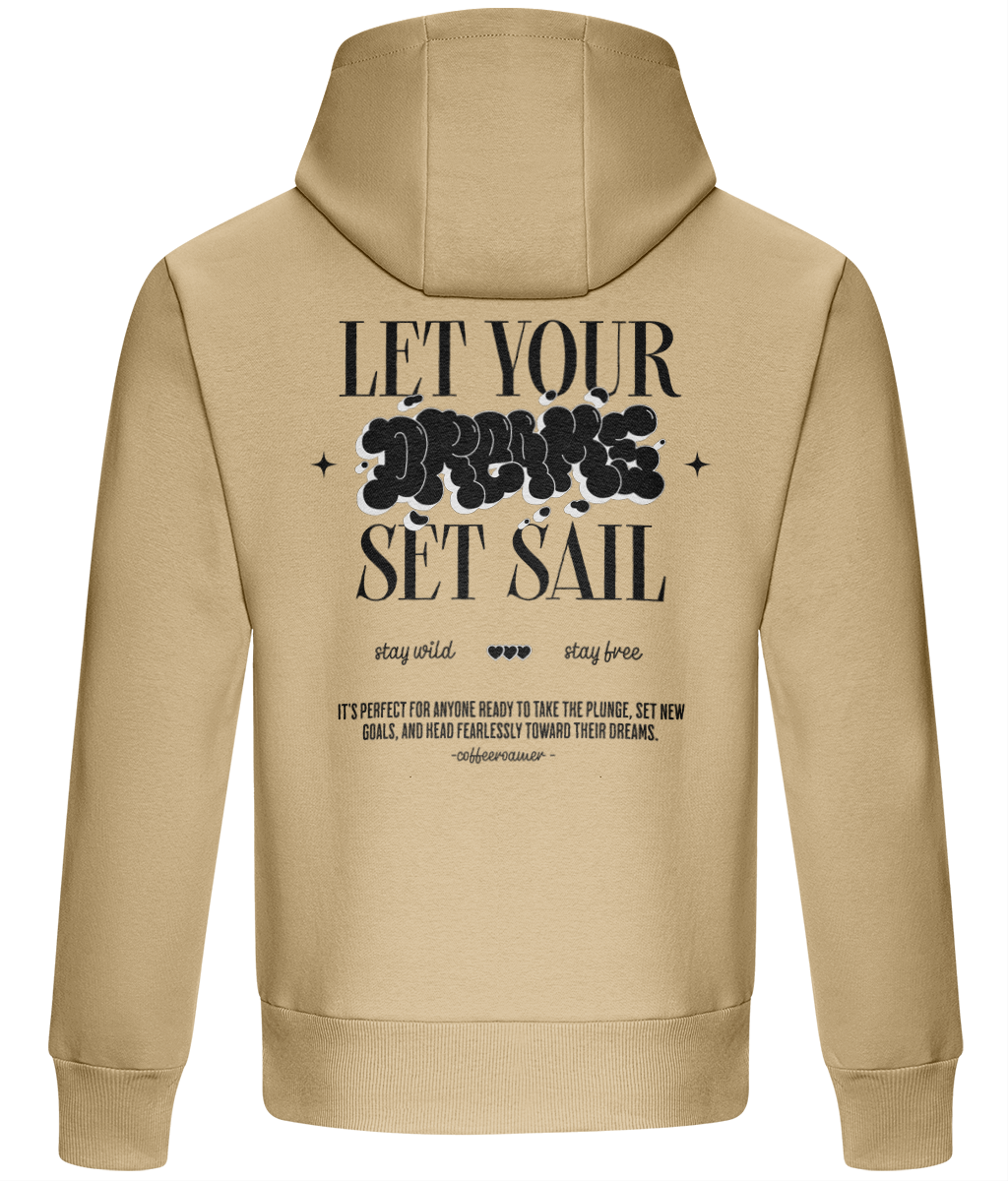Oversized Boxy Hoodie - Let your dream set sail