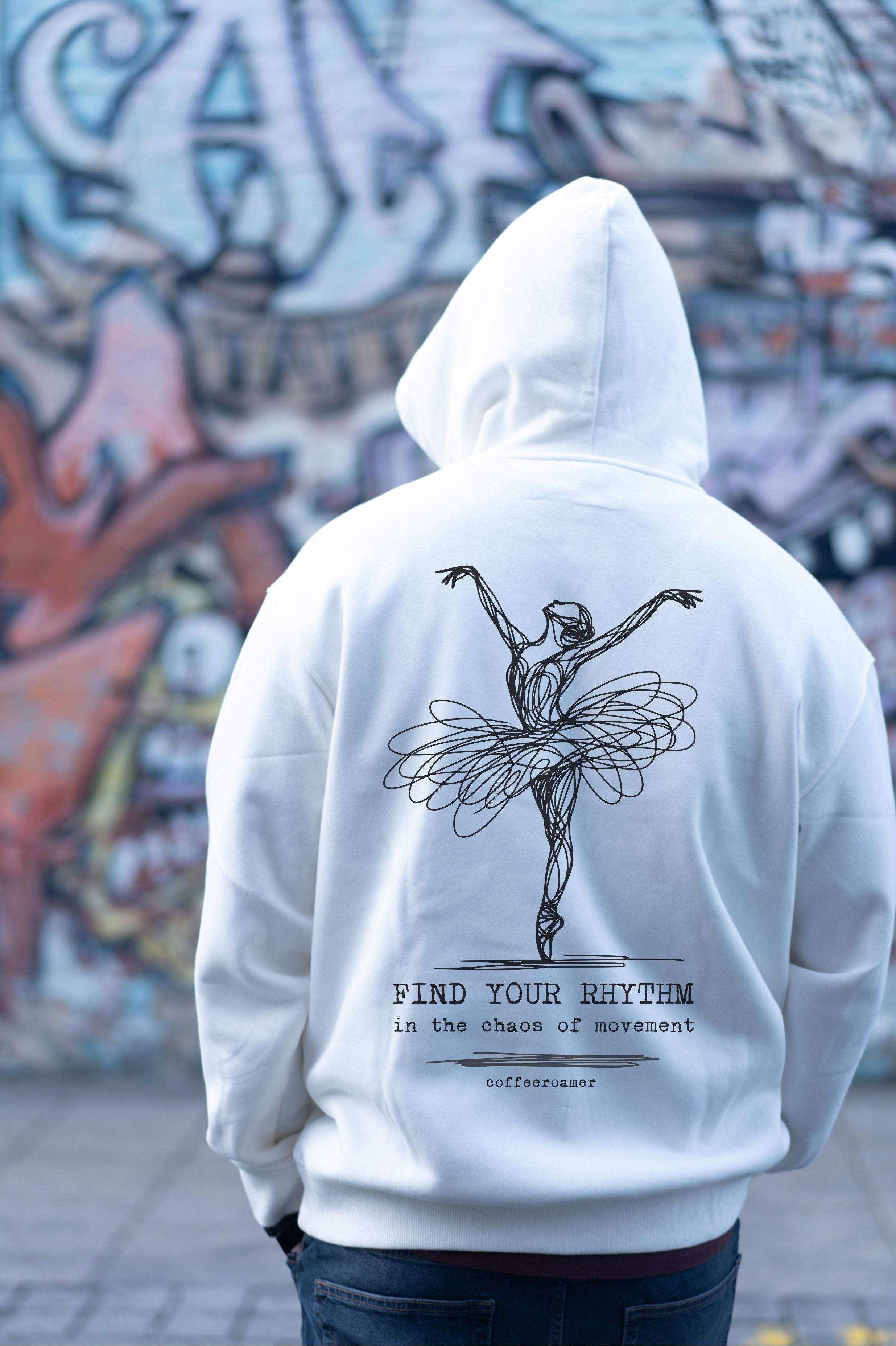 Oversized Boxy Hoodie - Find your Rythm