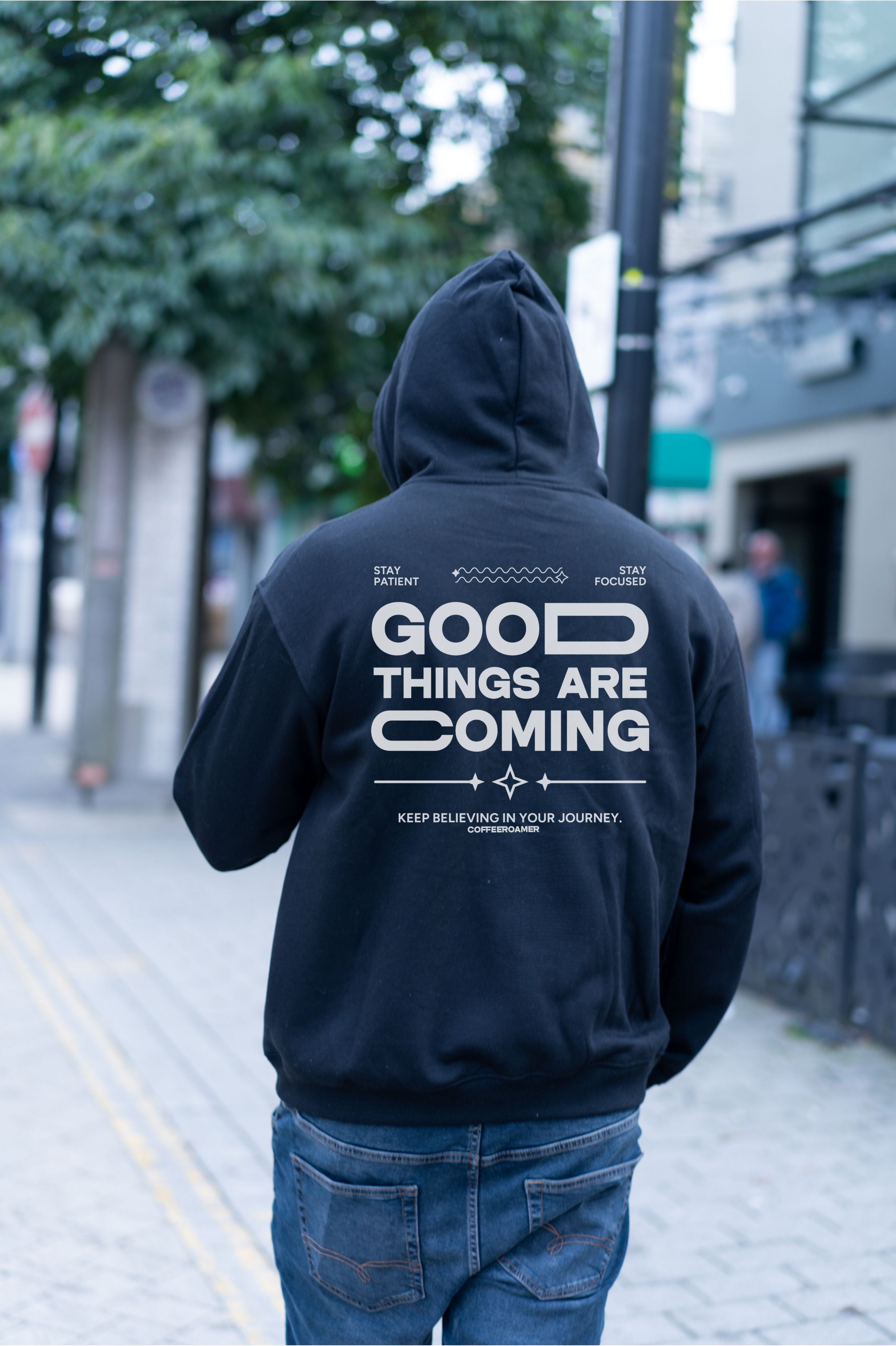 Oversized Boxy Hoodie - Good Things are Comming