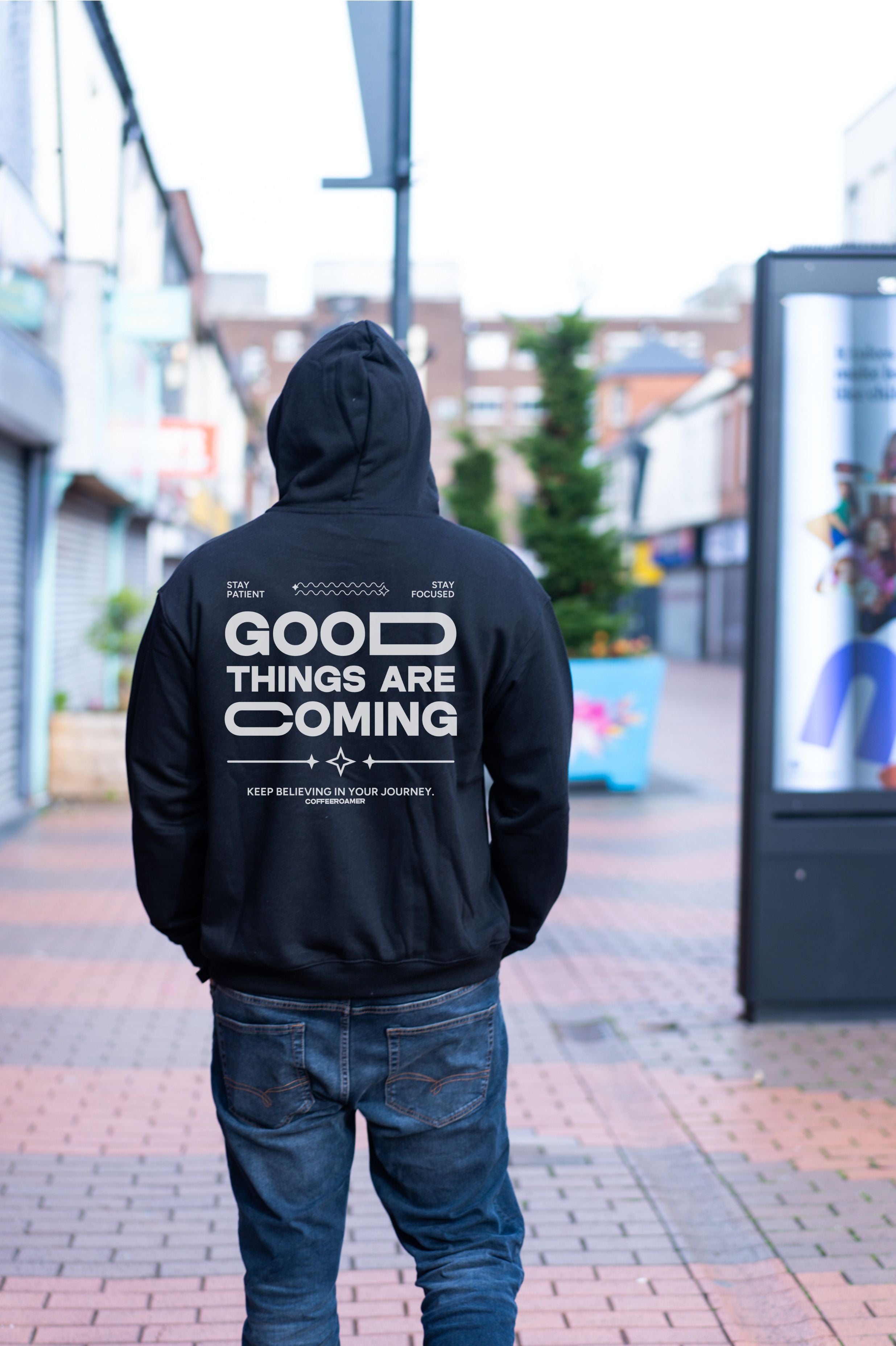 Oversized Boxy Hoodie - Good Things are Comming