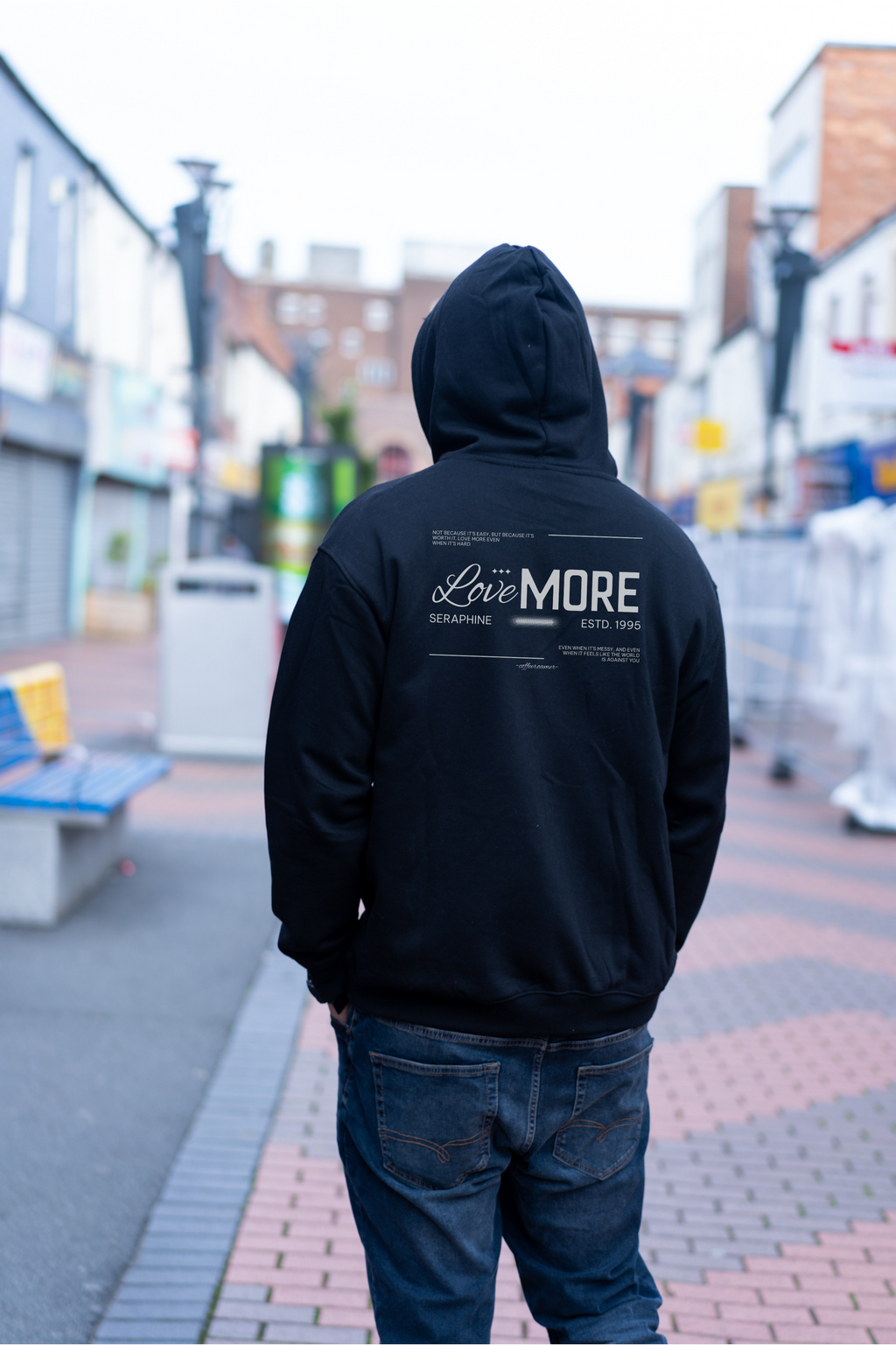 Oversized Boxy Hoodie - Love More