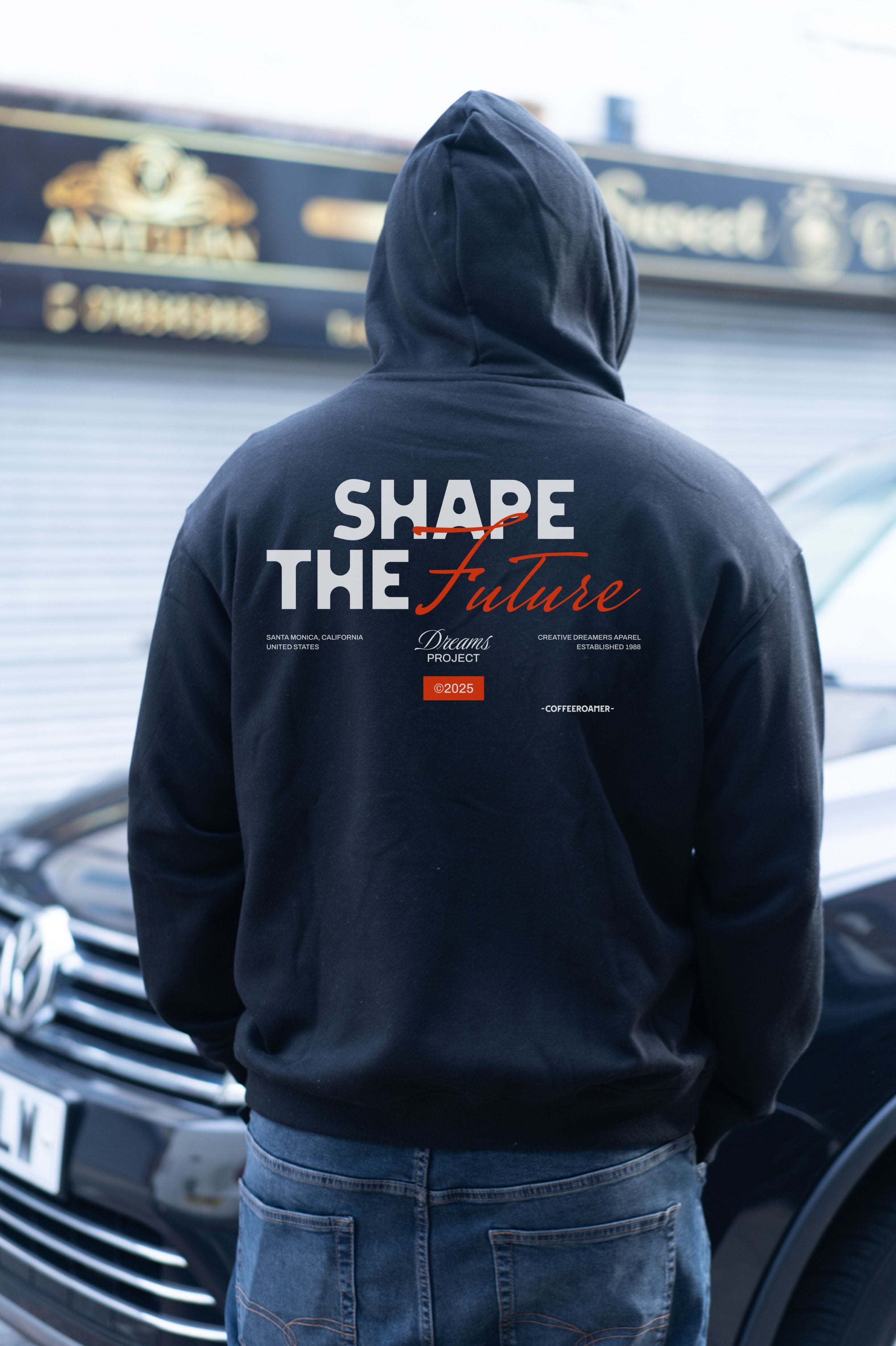 Oversized Boxy Hoodie - Shape the Future