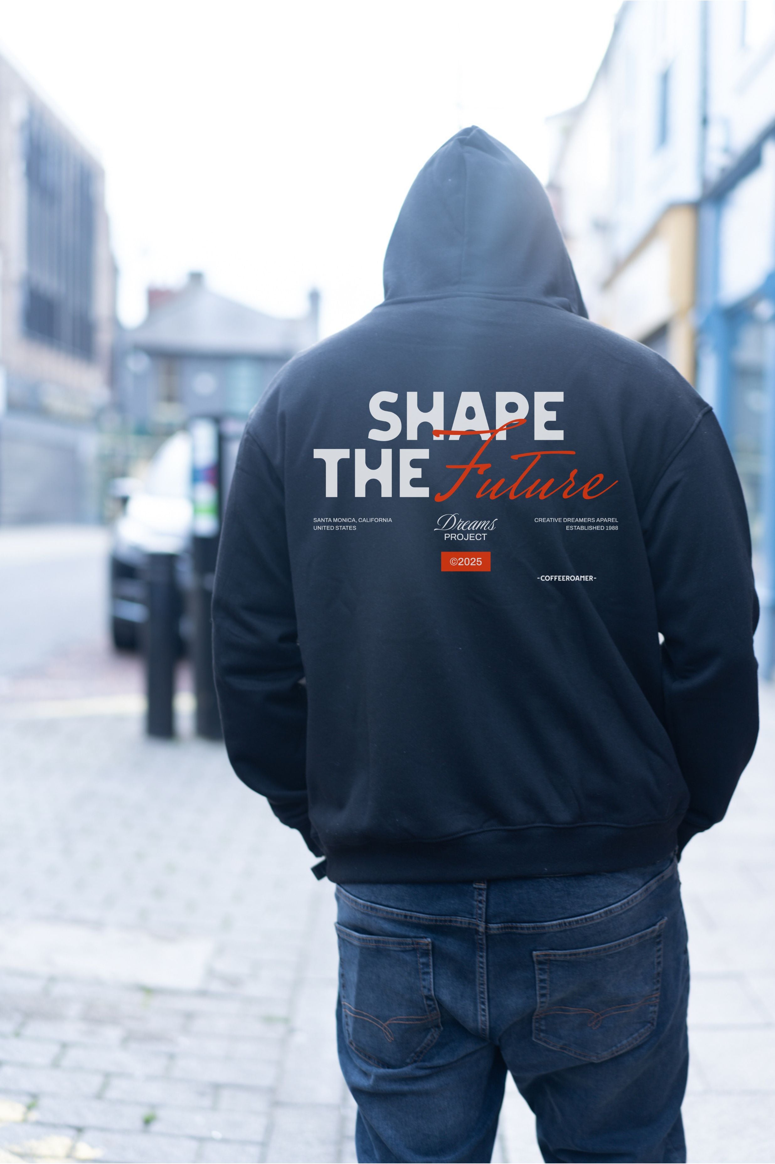 Oversized Boxy Hoodie - Shape the Future