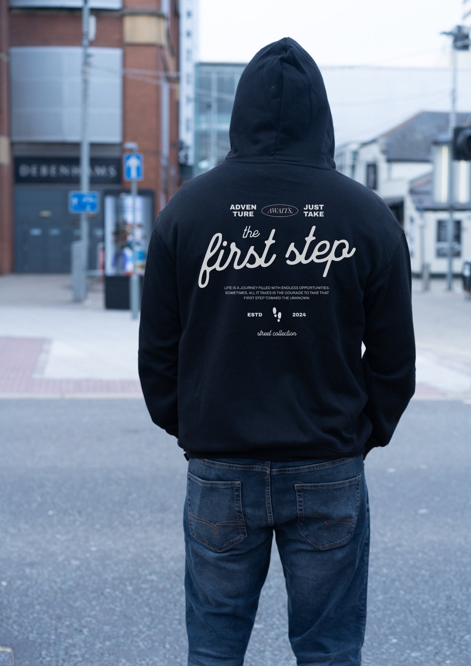 Oversized Boxy Hoodie - The First Step