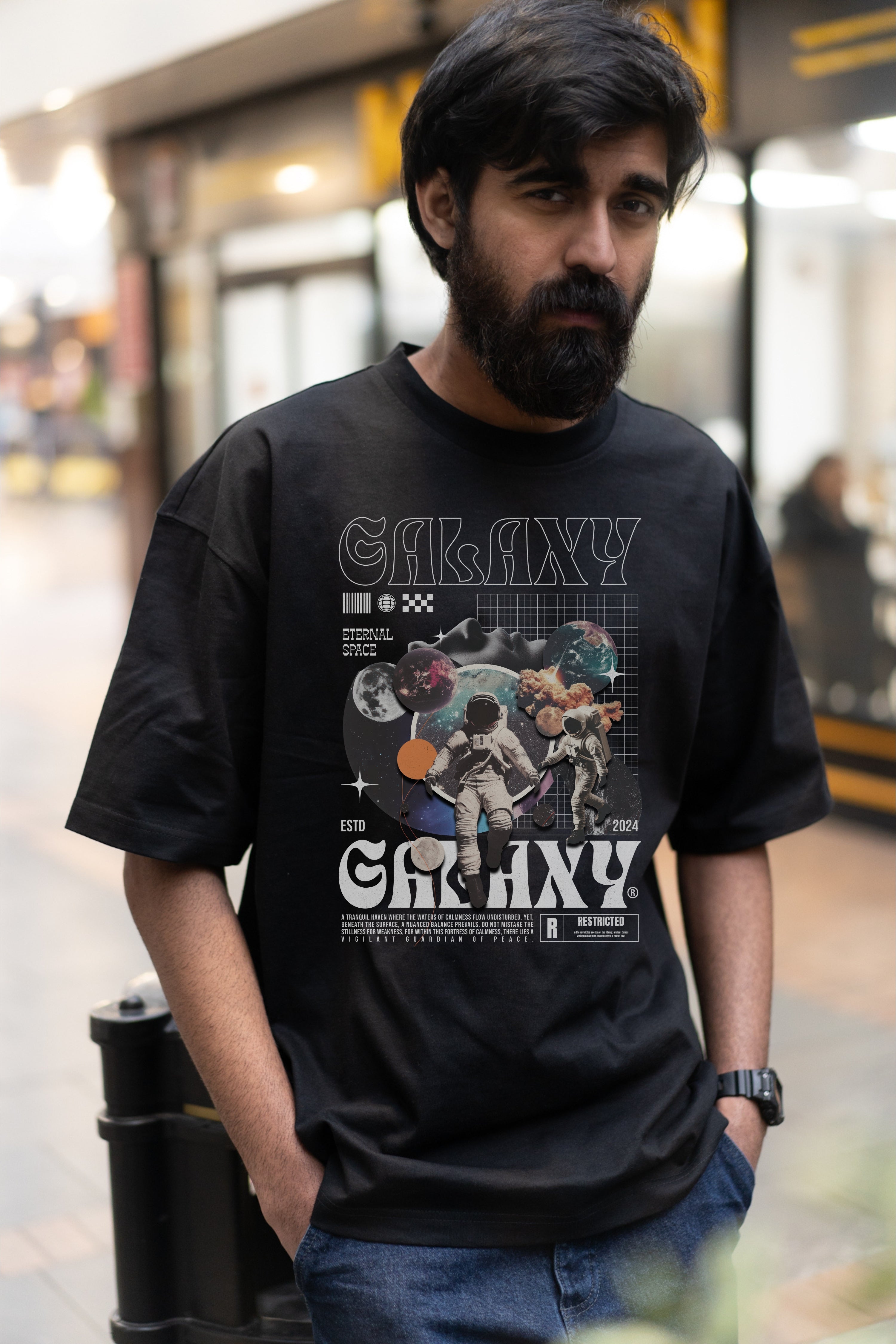 Unisex Relaxed Heavy T-shirt Freestyle Galaxy