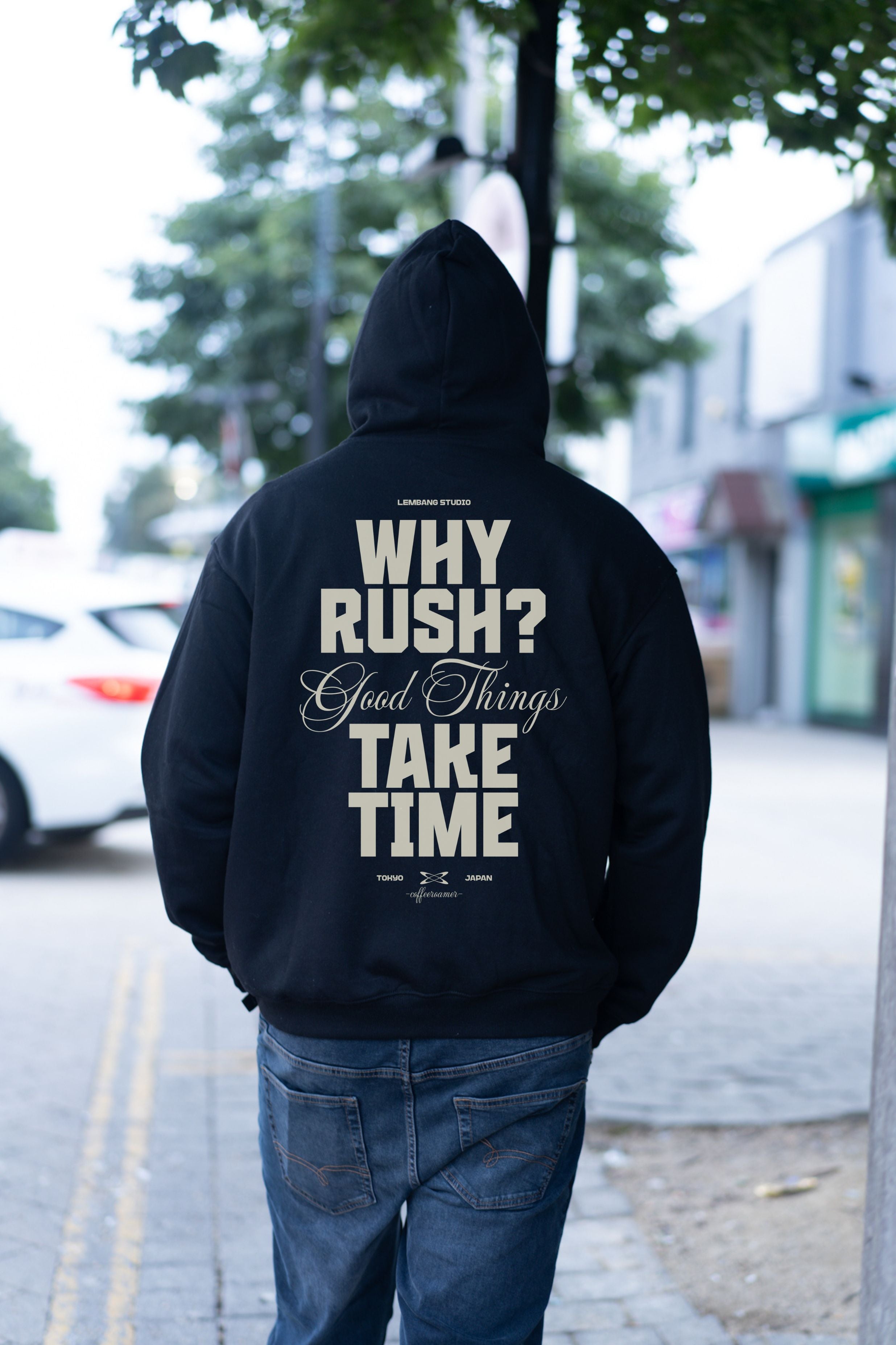 Oversized Boxy Hoodie - Why Rushy?