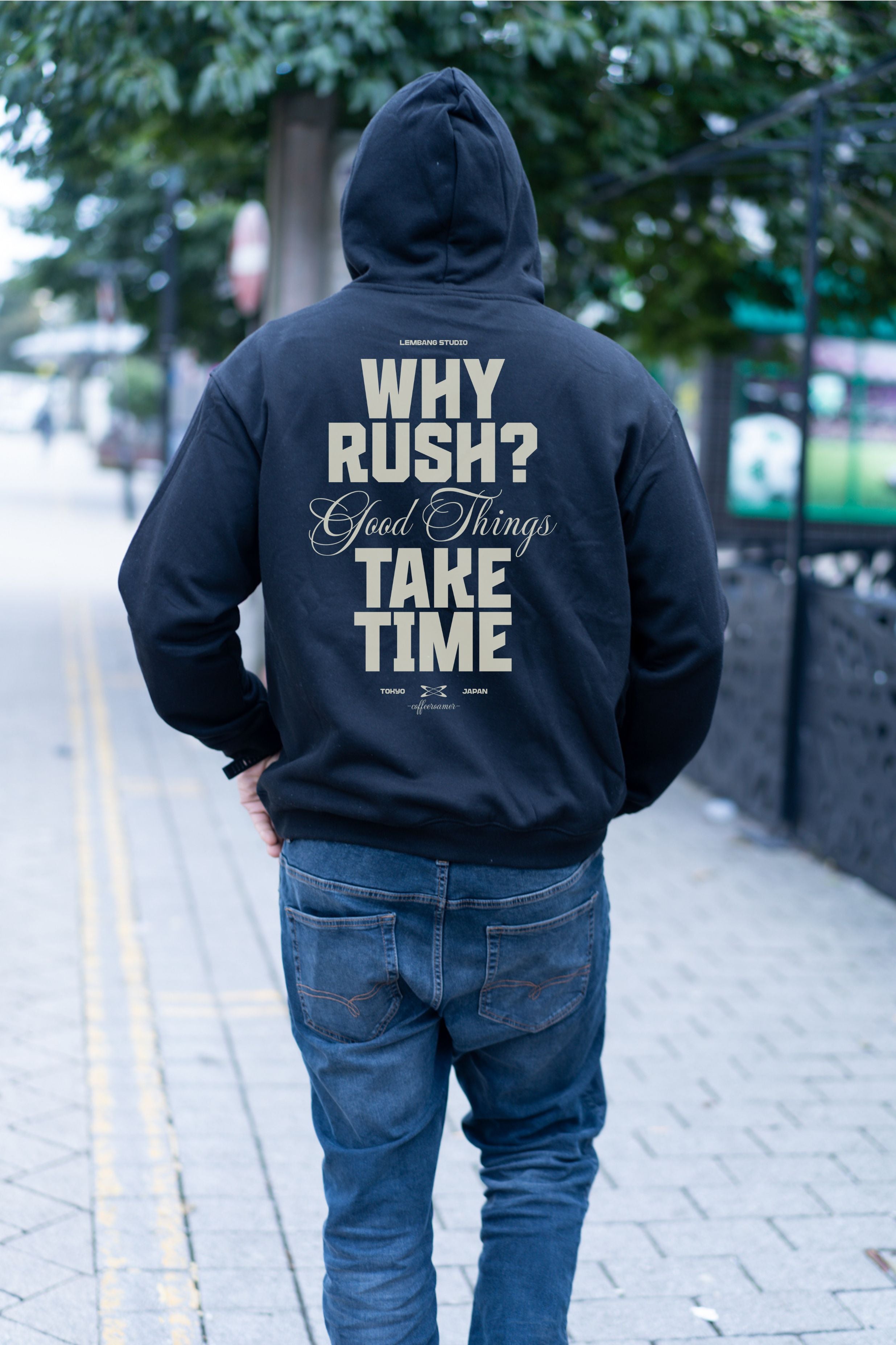 Oversized Boxy Hoodie - Why Rushy?