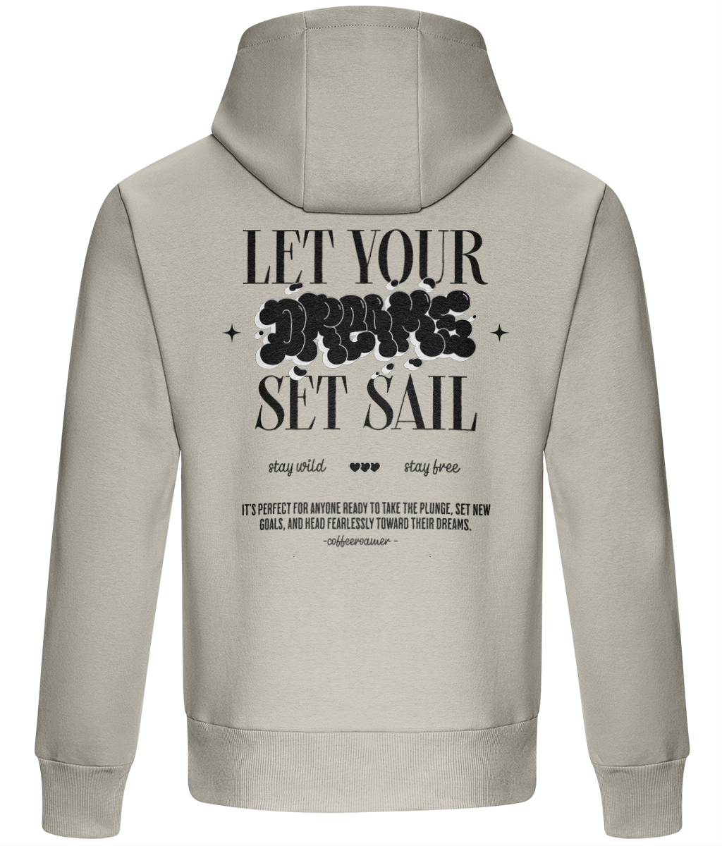 Oversized Boxy Hoodie - Let your dream set sail