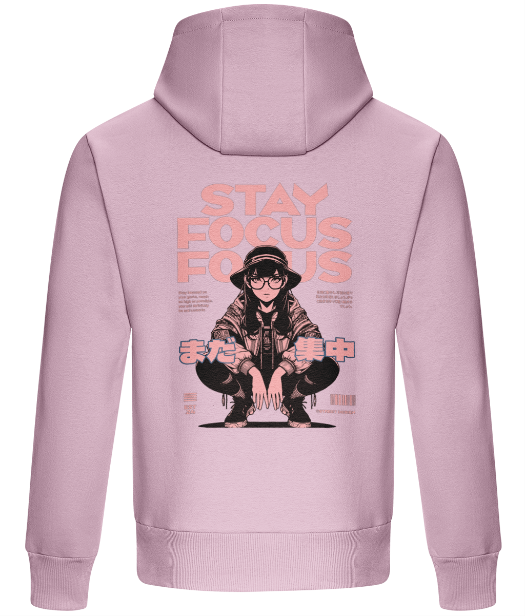 Stay sharp and stylish with our "Stay Focus" hoodie