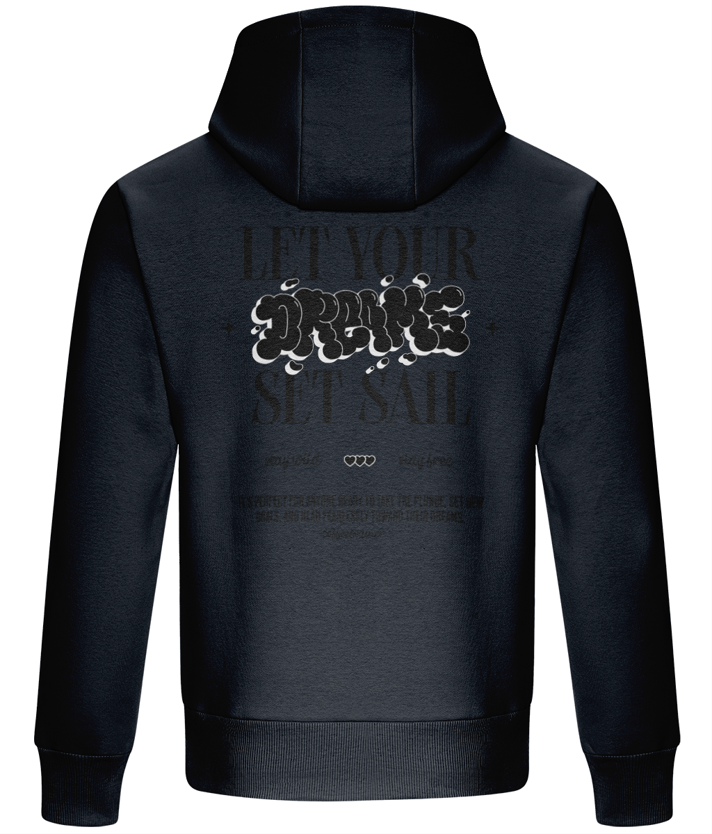 Oversized Boxy Hoodie - Let your dream set sail