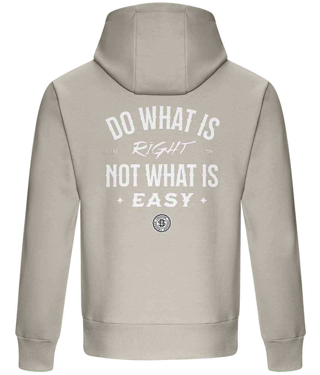 Oversized Boxy Hoodie - Do what is not what is easy