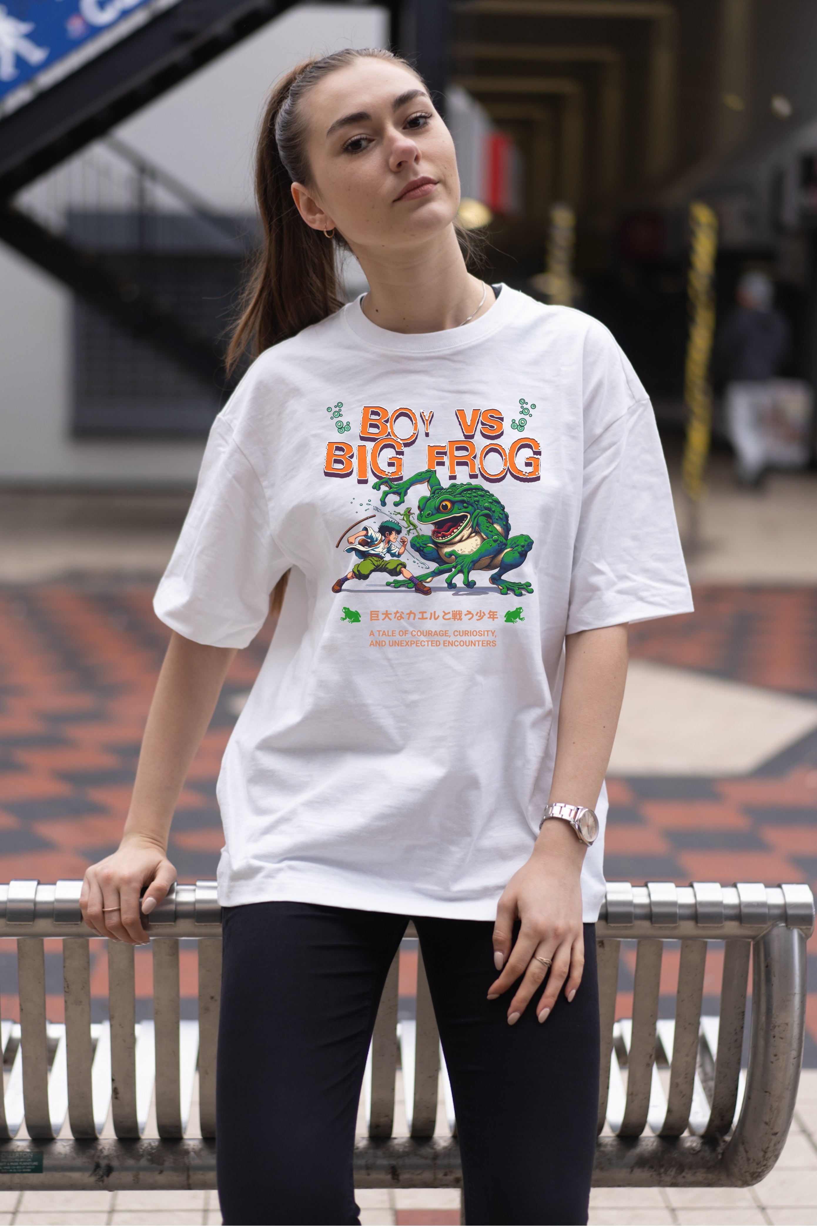 Unisex Relaxed Heavy T-Shirt Big Frog